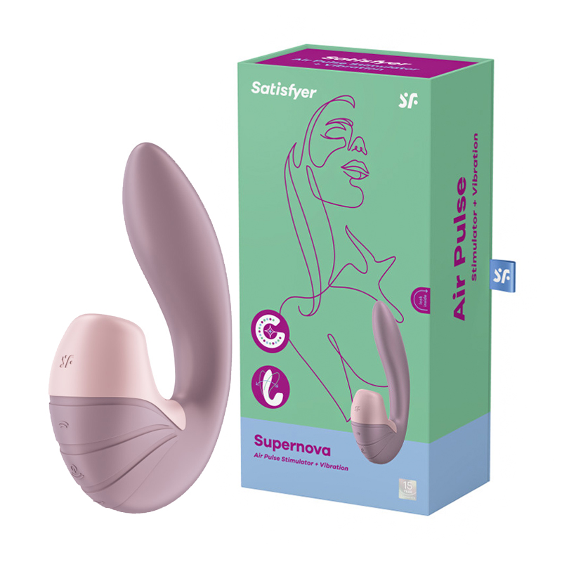 Вагінально-кліторальний вібратор Satisfyer Supernova рожевий, 1 шт